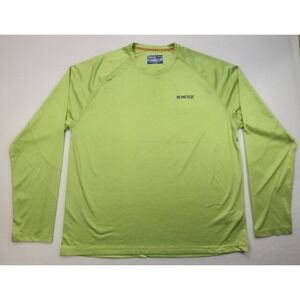 X-Caster‎ Shirt Mens 2XL Green Neon Long Sleeve Fishing UPF 70+ Limited Use
